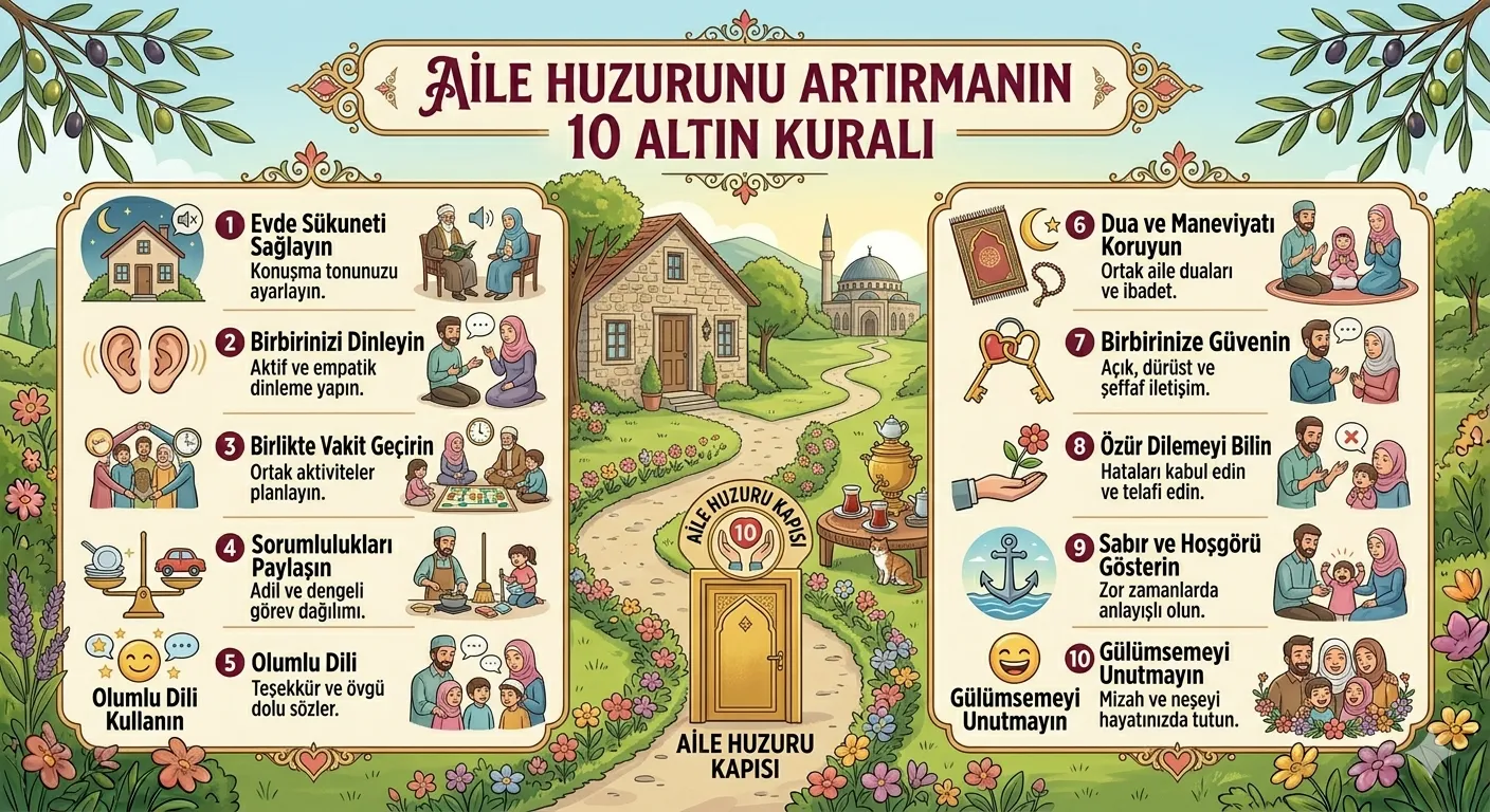 Aile Huzurunu Artırmanın 10 Altın Kuralı