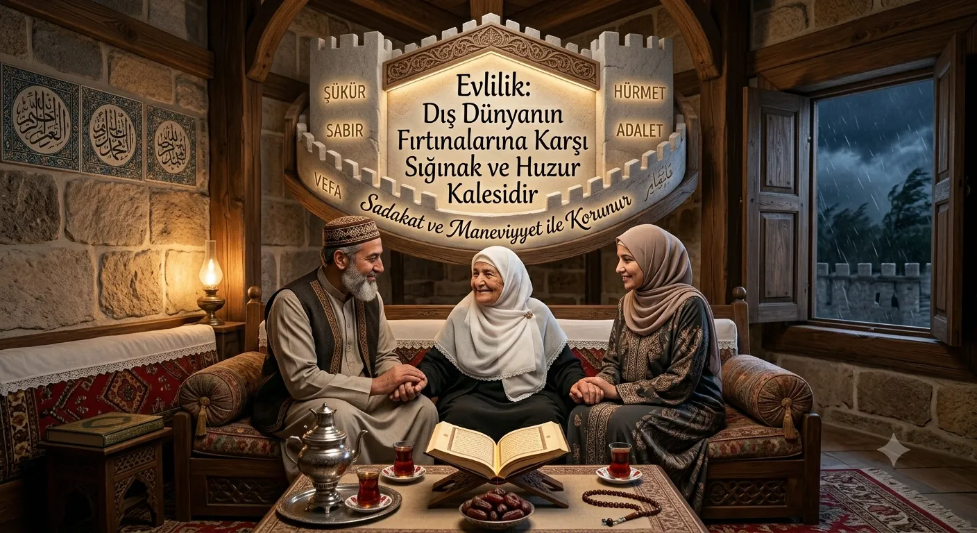 Evlilik Dış Dünyanın Fırtınalarına Karşı Sığınak ve Huzur Kalesidir