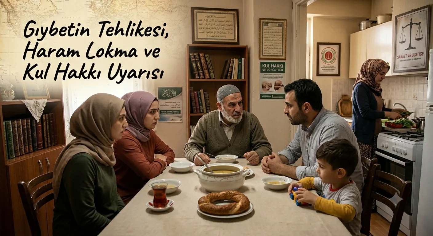 Gıybetin Tehlikesi Haram Lokma ve Kul Hakkı Uyarısı