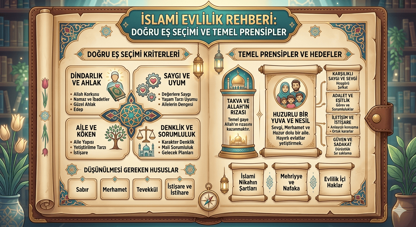 İslami Evlilik Rehberi Doğru Eş Seçimi ve Temel Prensipler