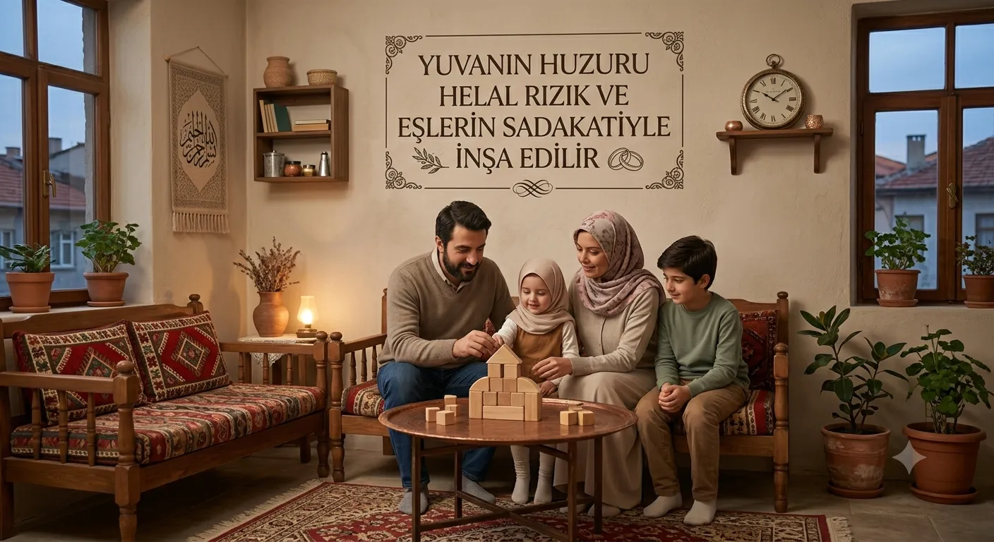 Yuvanın Huzuru Helal Rızık ve Eşlerin Sadakatiyle İnşa Edilir